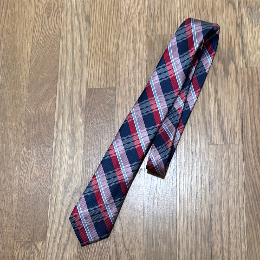 Nautica Red and Blue Striped Tie